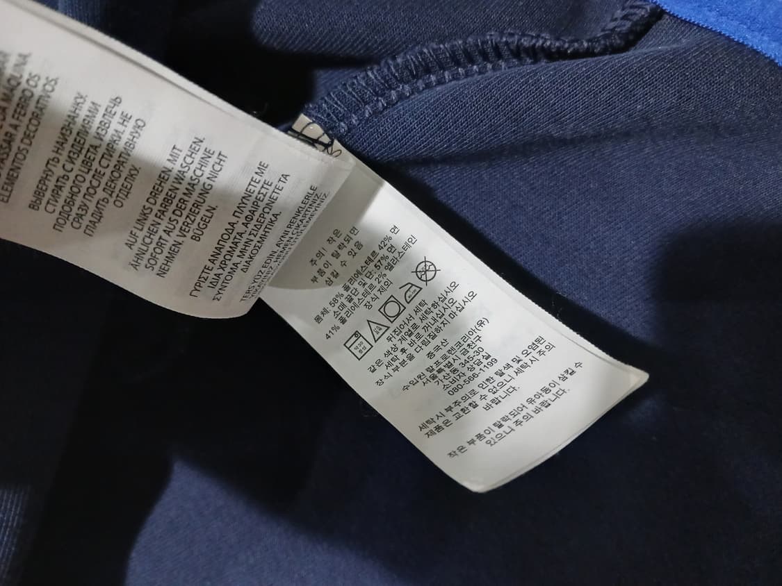 폴로 랄프로렌 네이비 배색 후드집업 L  상품이미지8