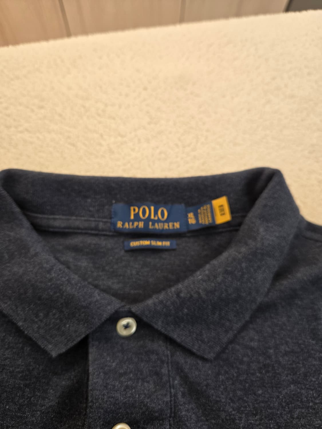 폴로 랄프로렌 네이비 긴팔 폴로티 XL 상품이미지5