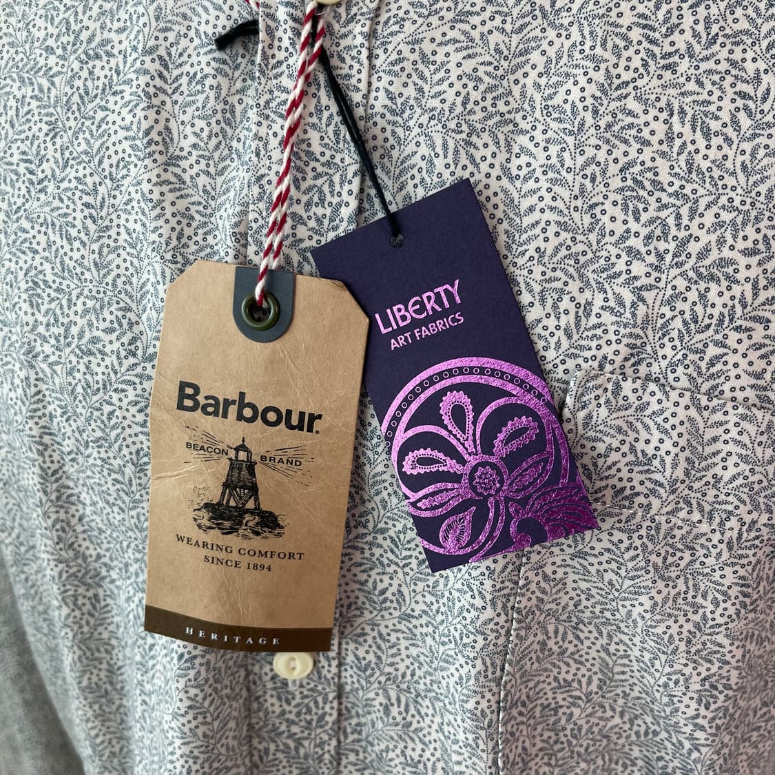 바버 Barbor 리버티 콜라보 셔츠 XL 110  상품이미지3