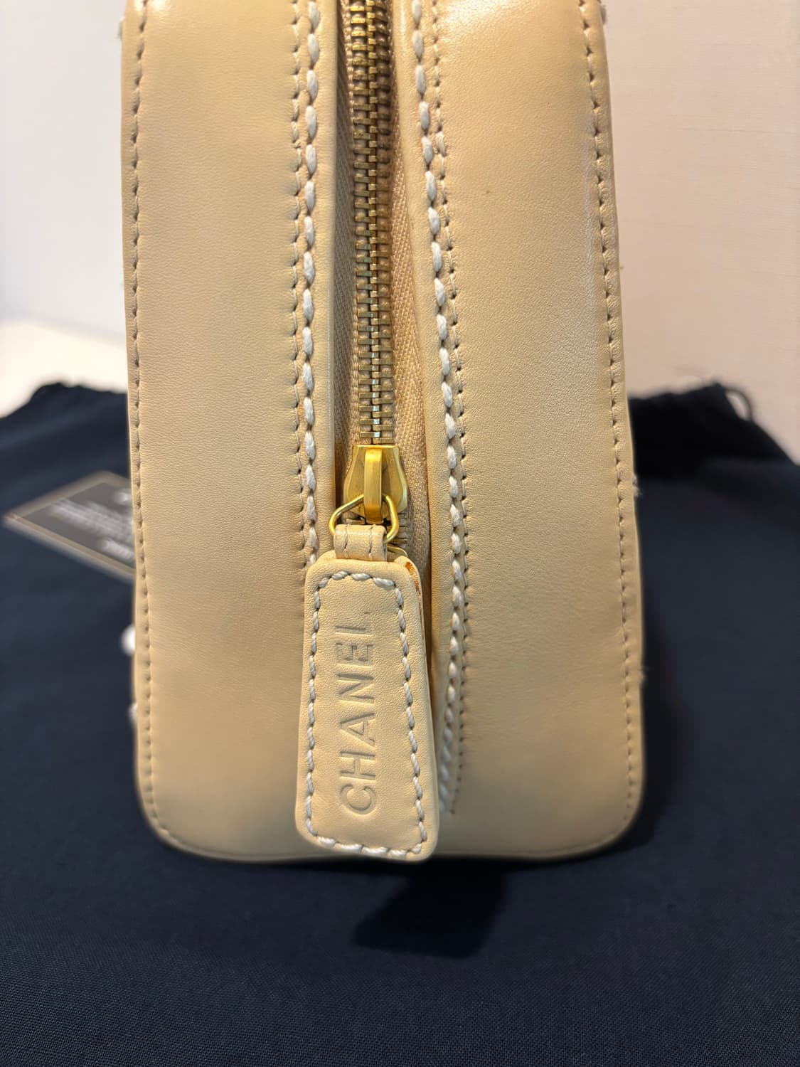 샤넬 빈티지 미니 보스턴백 베이지 (풀구성) 상품이미지7