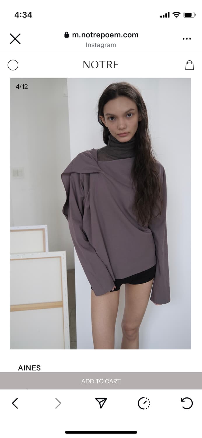 노트르 블라우스 상품이미지1