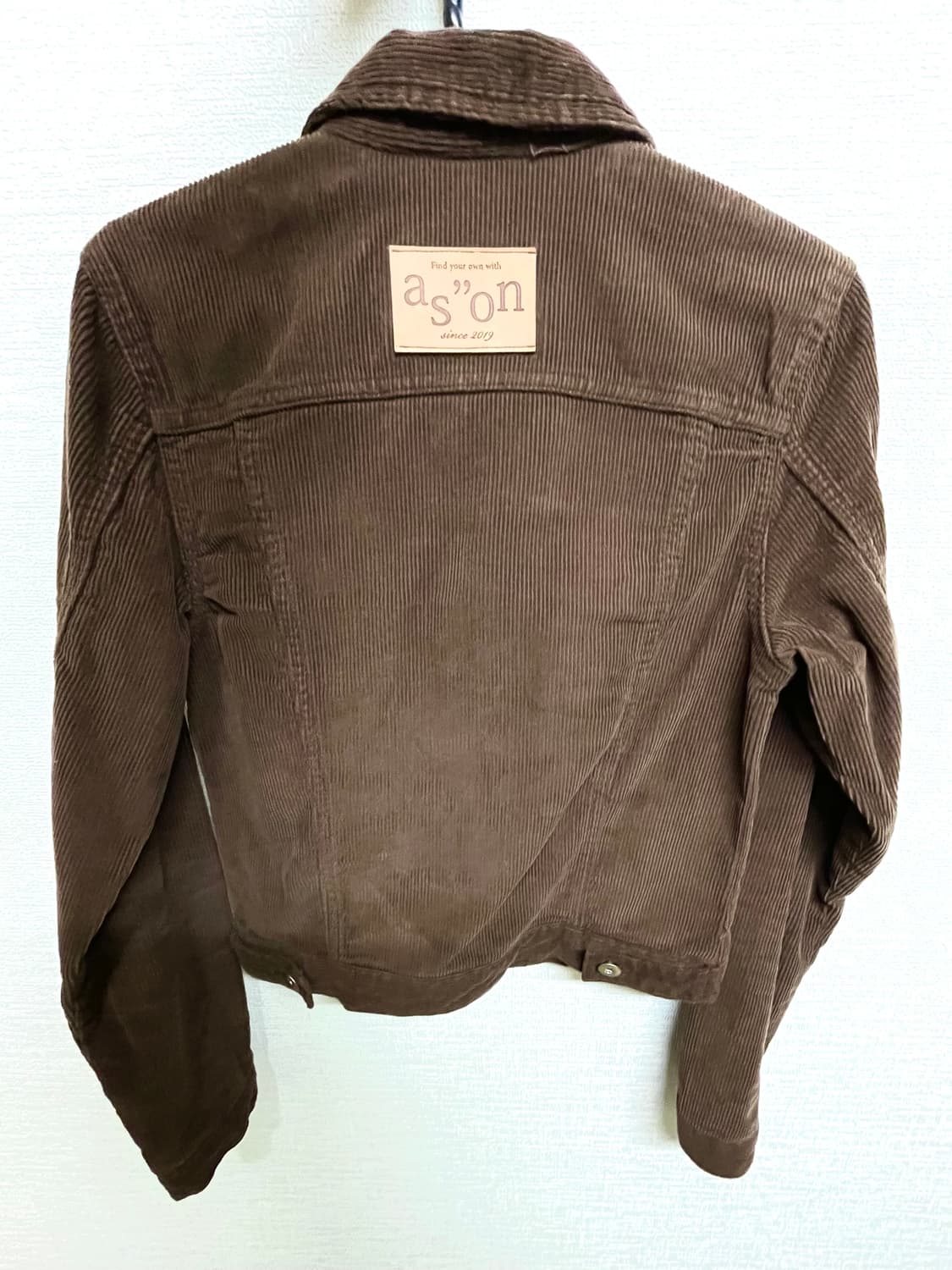 애즈온 코듀로이 자켓 브라운 상품이미지2