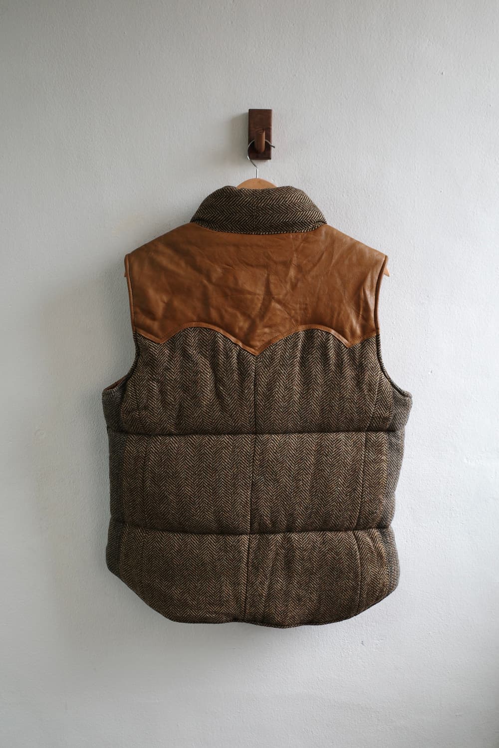 해리스 트위드 다운 베스트 상품이미지5