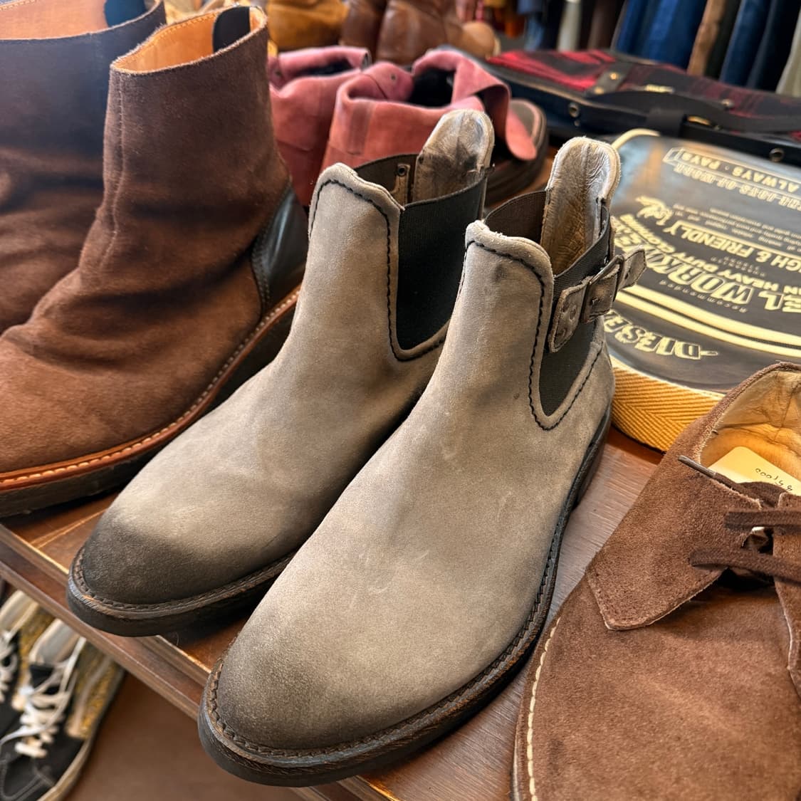 디젤 이탈리아 생산 빈티지 그레이 첼시 부츠 41사이즈 260 265 상품이미지4