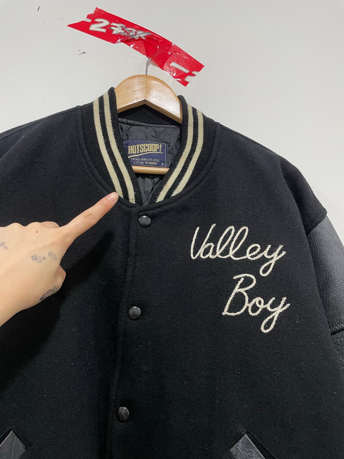 (빈티지)90‘s Hot Scoop 핫스쿱 울 바시티자켓 상품이미지7