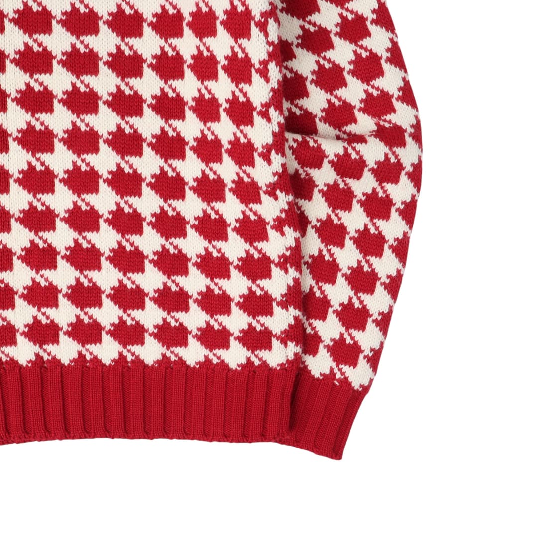 막스앤코 하운드투스 체크 레드 니트 상품이미지7