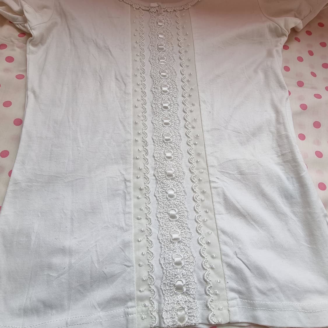 일본 Prime Pattern 프라임패턴 레이스 반팔 티셔츠 상품이미지3