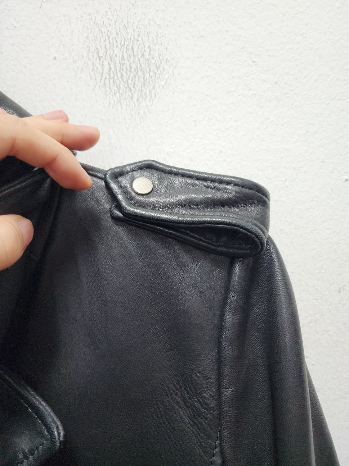 리얼레더 양가죽 블랙 라이더자켓 상품이미지4