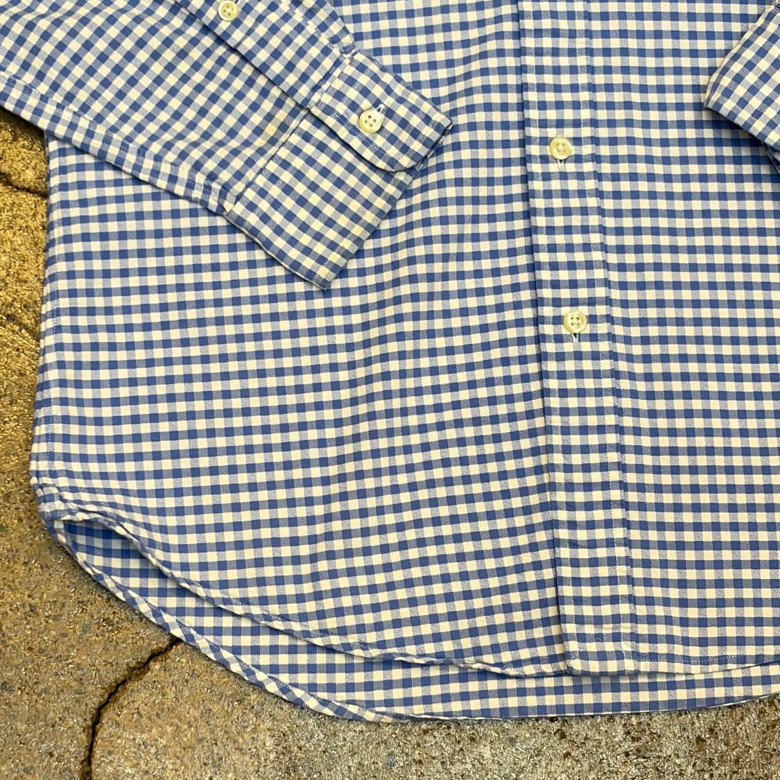 90s 미국 빈티지 폴로랄프로렌 체크 긴팔 셔츠 상품이미지5