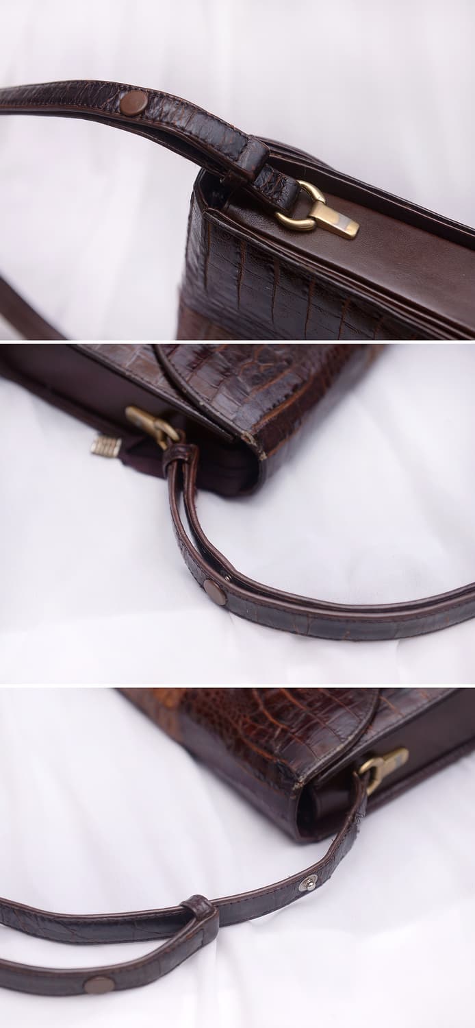 리얼 악어가죽 (크로커다일 스킨) 숄더&크로스백 상품이미지7