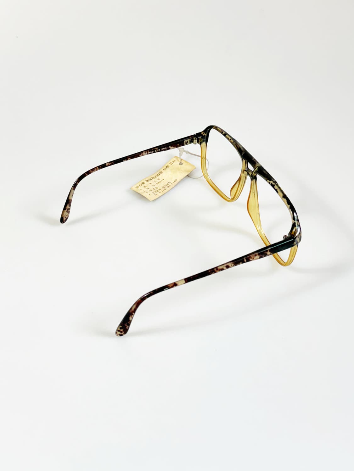 80s MIGHTY 보잉 스퀘어 프레임 빈티지 안경 상품이미지4