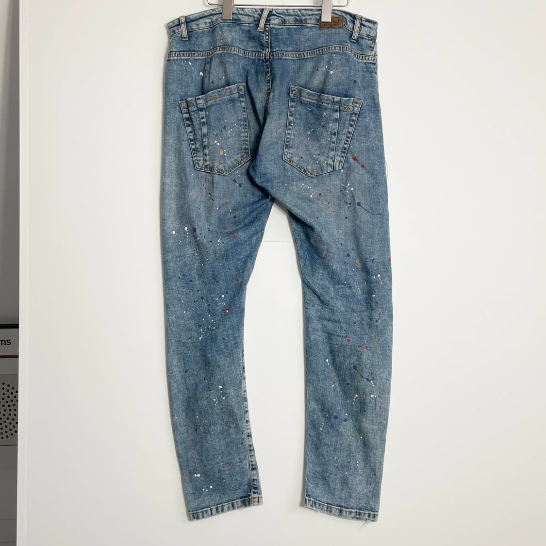 C1 FIVER 시리즈 페인팅 데님팬츠 36사이즈 상품이미지3