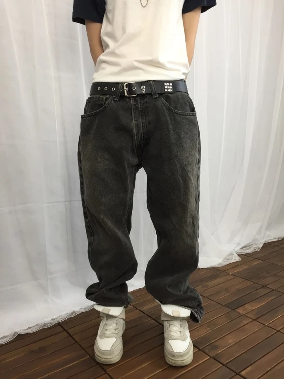 Levi’s 505 Black Washed Denim Pants 상품이미지1