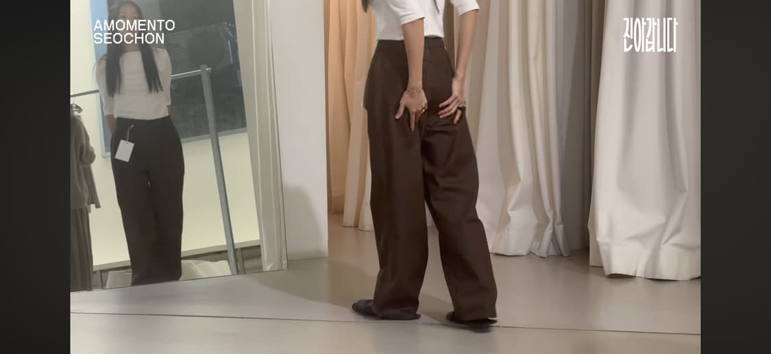 아모멘토 블랙 인디고 데님 25fw 새제품 상품이미지7