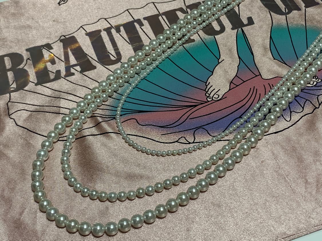 주문제작) 3피스 레이어드 진주 목걸이 상품이미지1