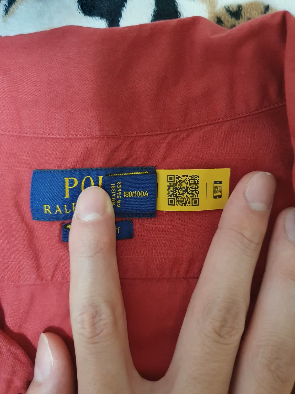 폴로 셔츠 빨간색 L 상품이미지4