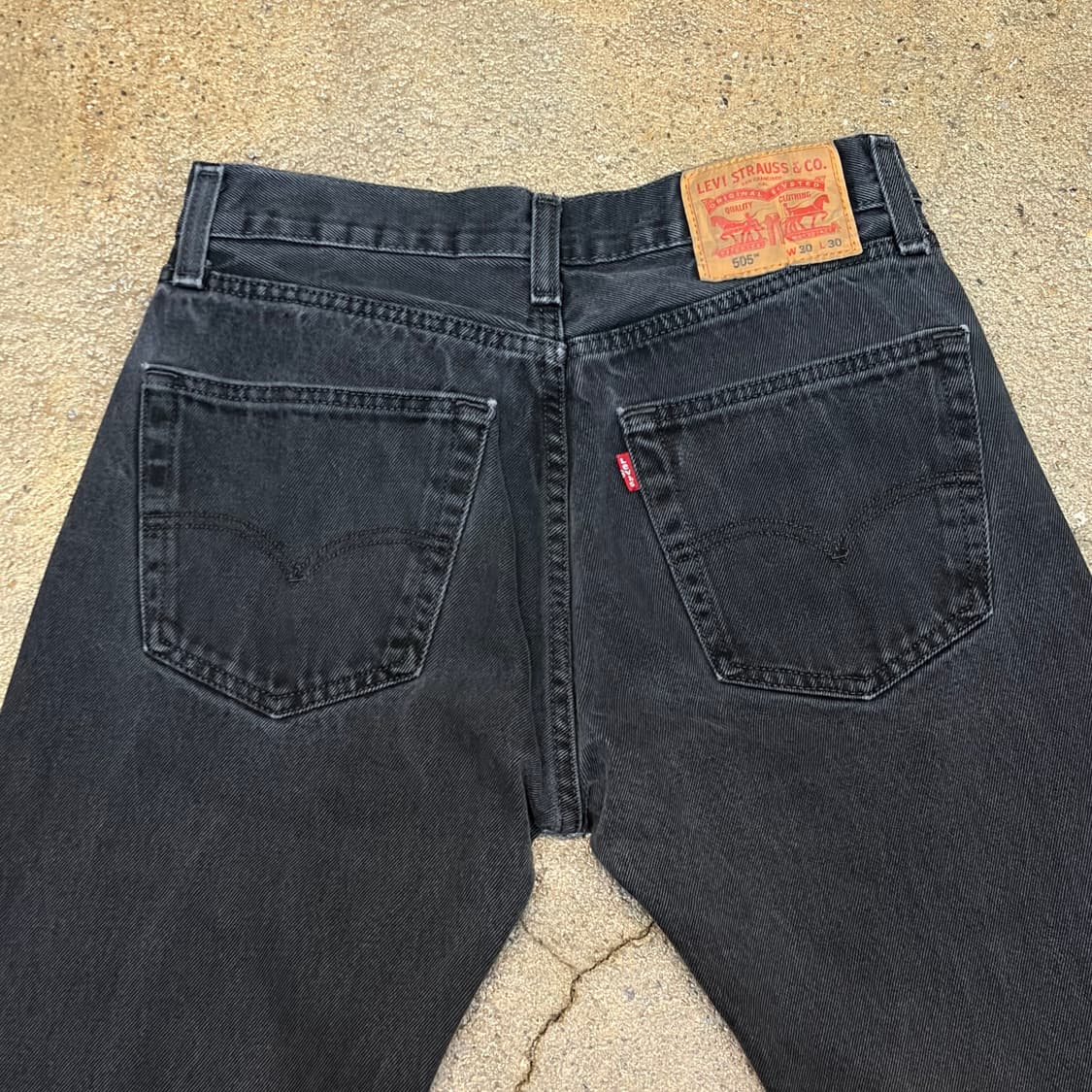미국 빈티지 리바이스 505 블랙진 청바지 상품이미지6
