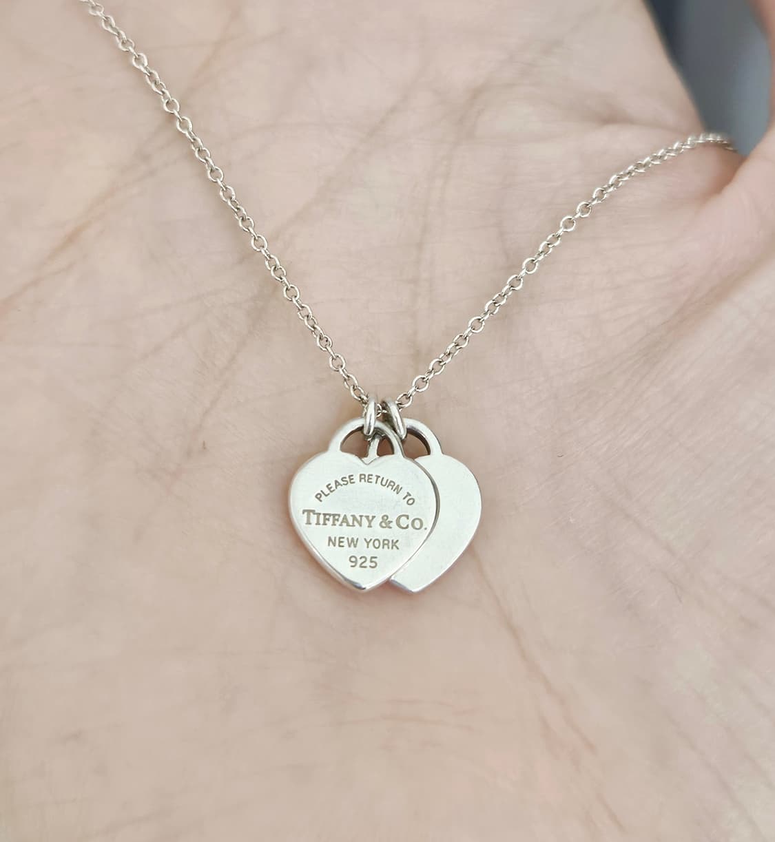 티파니앤코 리턴투 더블하트 미니 실버 목걸이[정품/풀세트] 상품이미지6