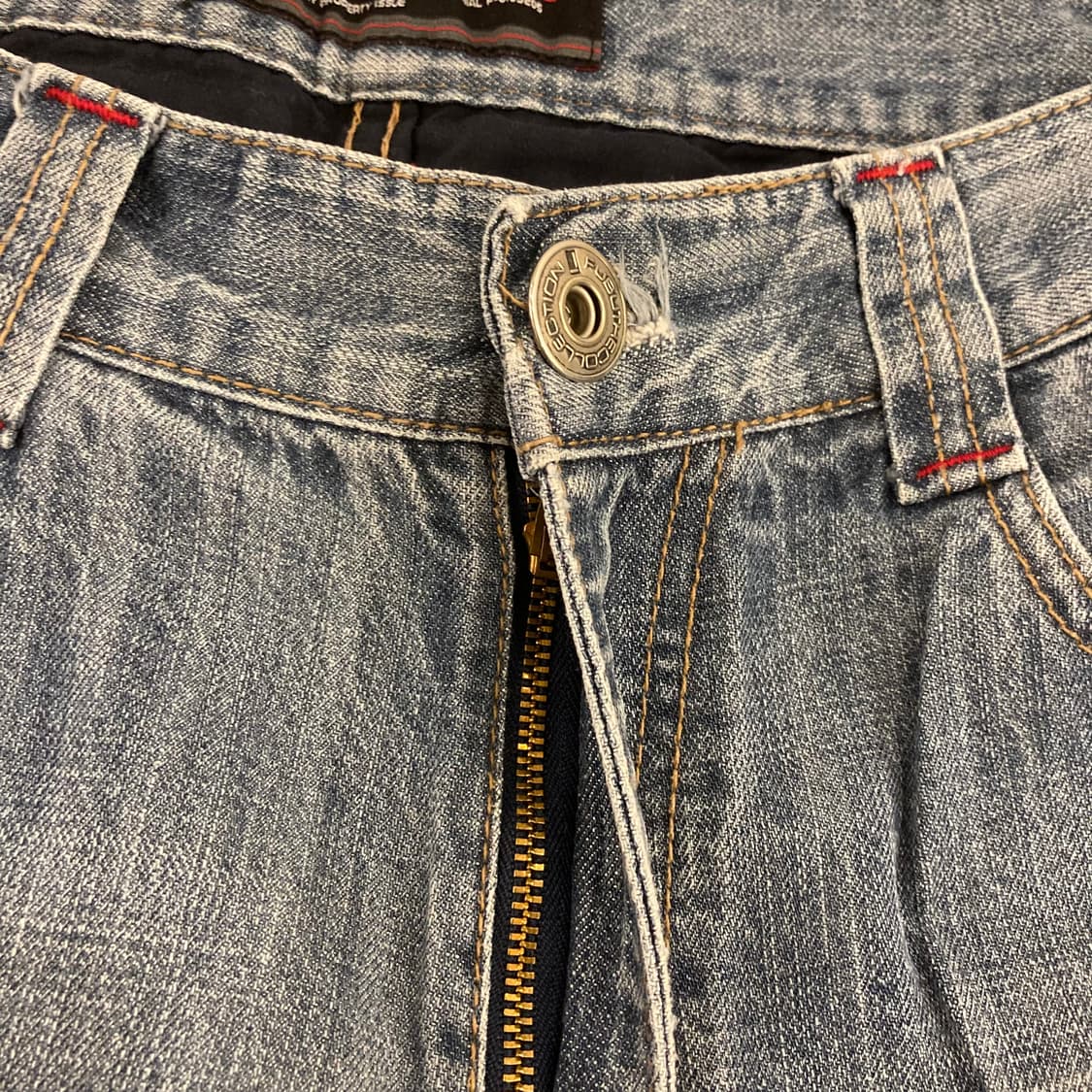 90s 후부 FUBU 힙합 올드스쿨 브루클린 데님 팬츠 상품이미지5