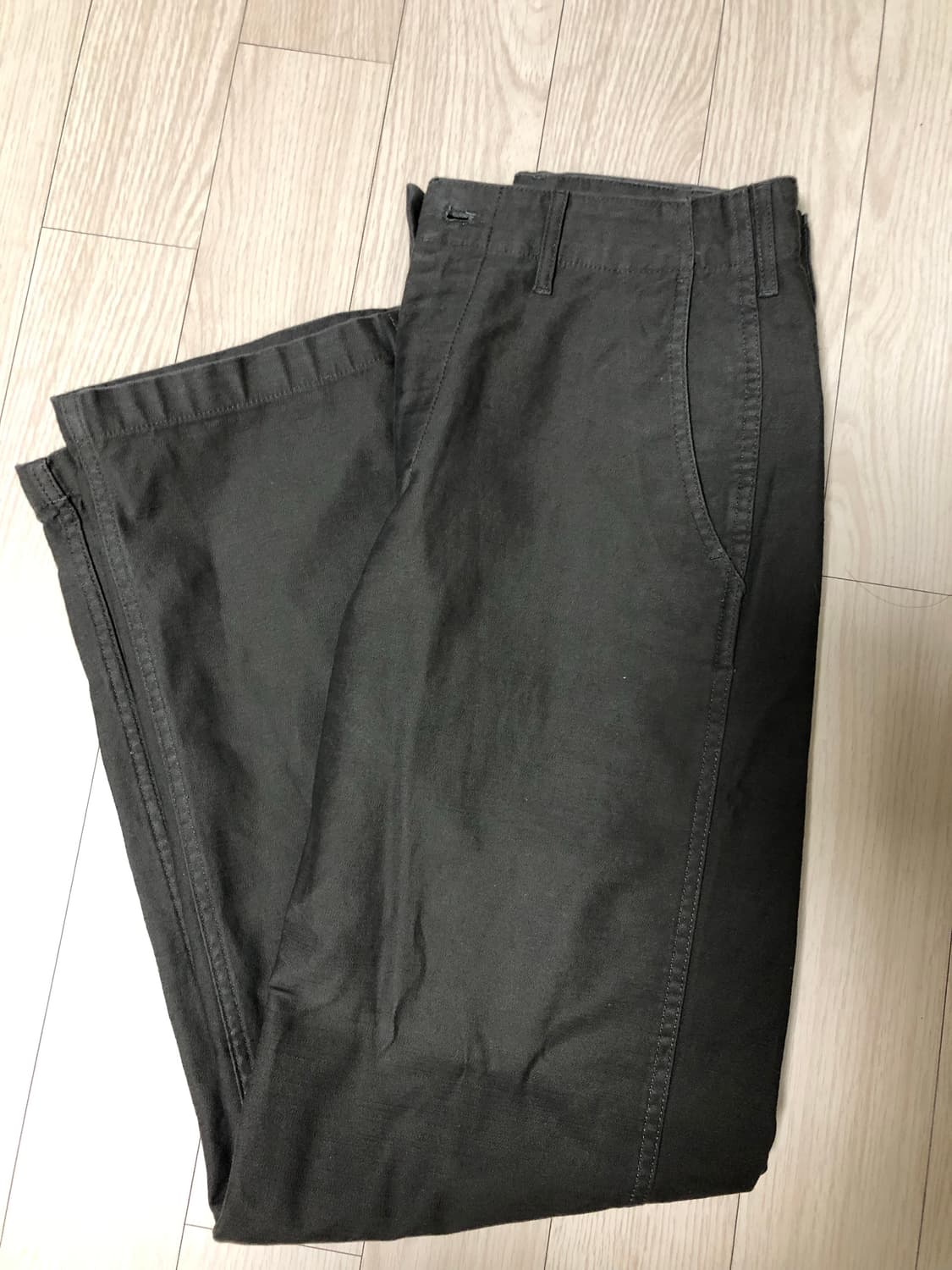 [28] 무탠다드 백 사틴 오피서 팬츠 브라운 상품이미지1