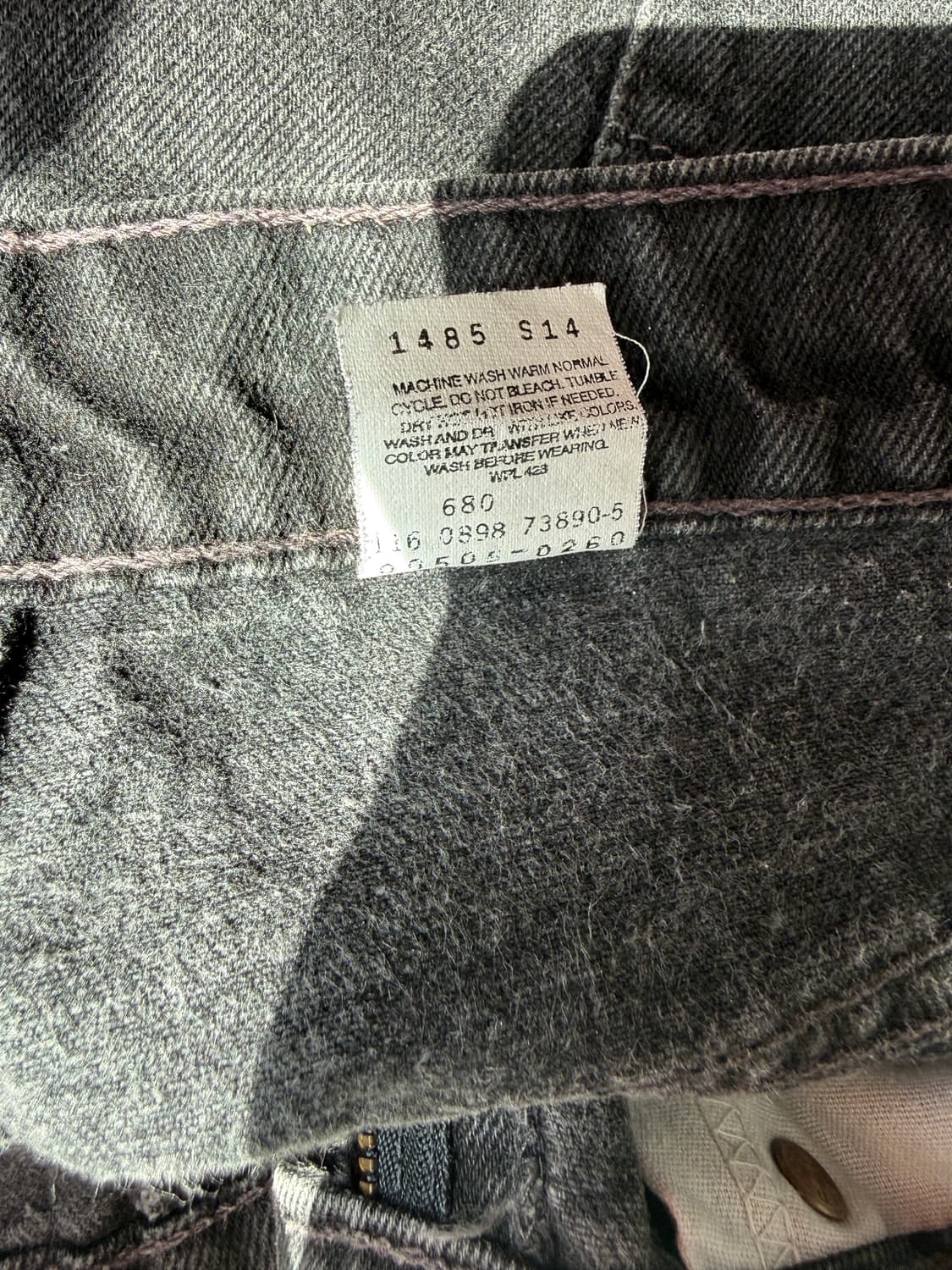 리바이스 505 흑청 32시이즈 상품이미지6