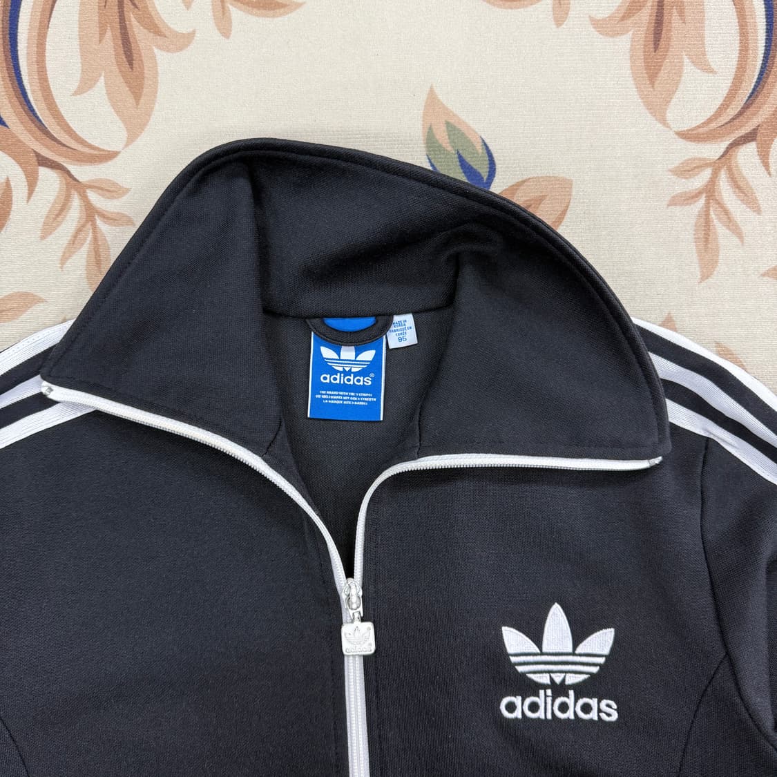 (M)아디다스 Adidas 유로파 트랙탑 져지(블랙,검흰) 상품이미지2