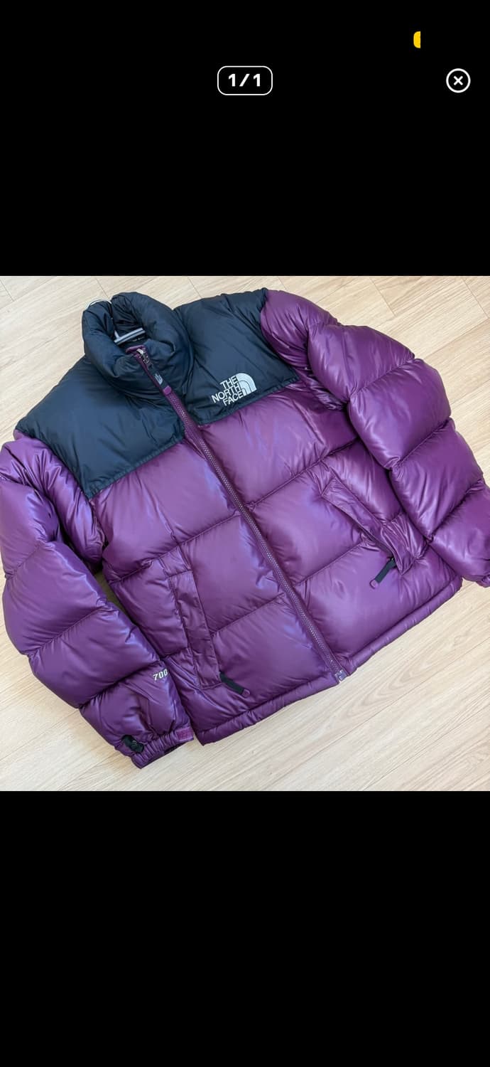 노스페이스 700 보라색 패딩 xs 95 상품이미지1