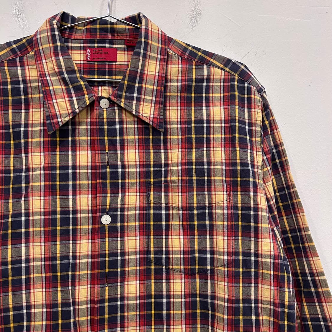 리바이스 레드탭 빈티지 코튼 체크 셔츠 상품이미지1