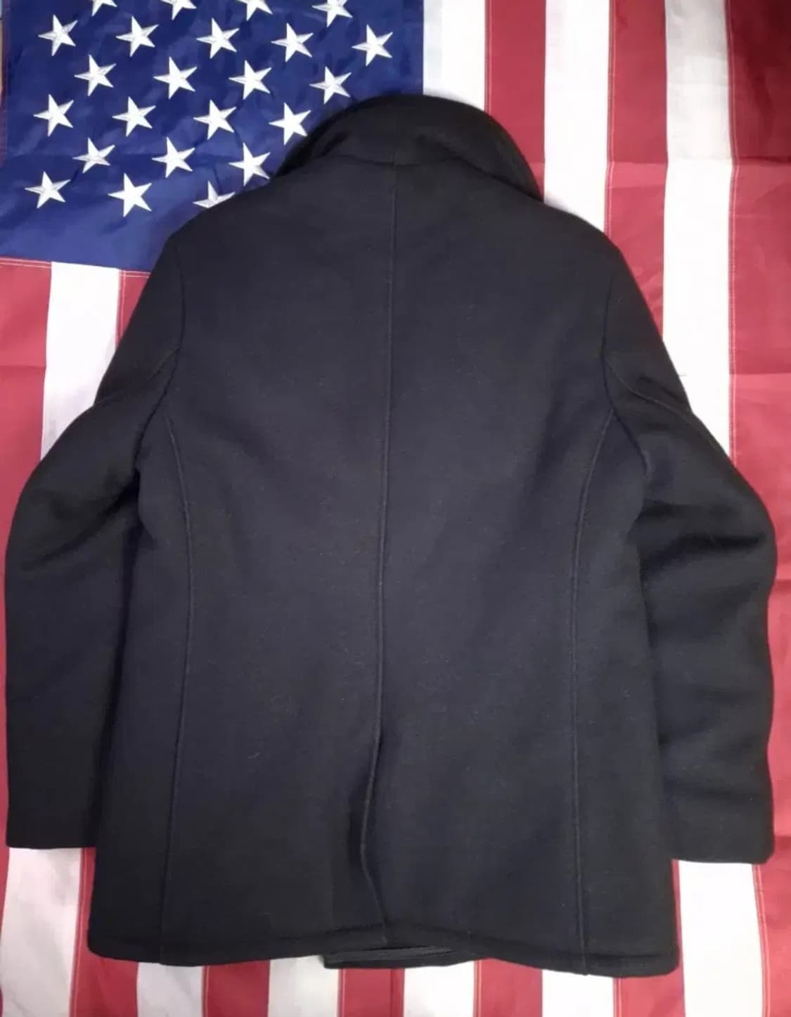 새제품급 오리지날 신형 미국제조 미해군 TYPE 쇼트사 울 싱글 피코트 상품이미지8