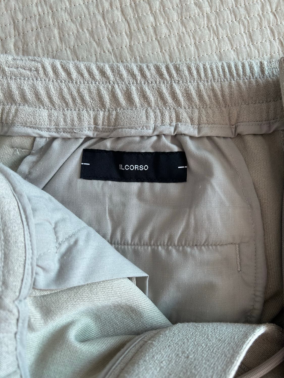 일꼬르소 투턱 와이드 테리 팬츠 M 상품이미지2