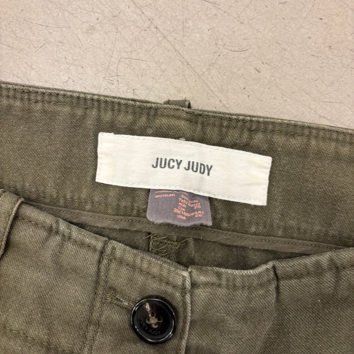 빈티지 카고 카키 퍼티그 팬츠 상품이미지3