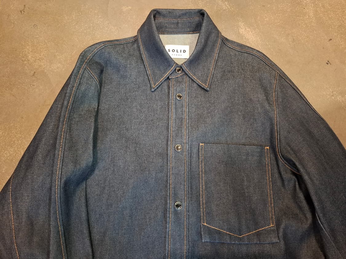 솔리드옴므 데님 셔츠 자켓 상품이미지2