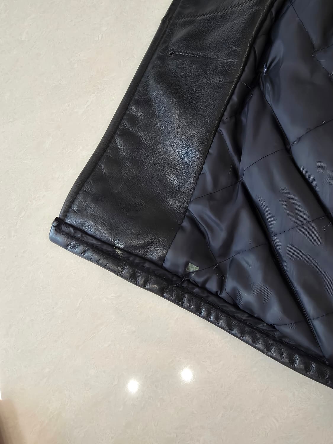 쇼트 레더 피코트 740N 상품이미지7