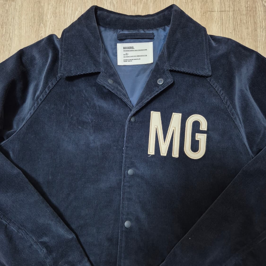 마하그리드 빅로고 코듀로이 코치자켓 L(100) 상품이미지2