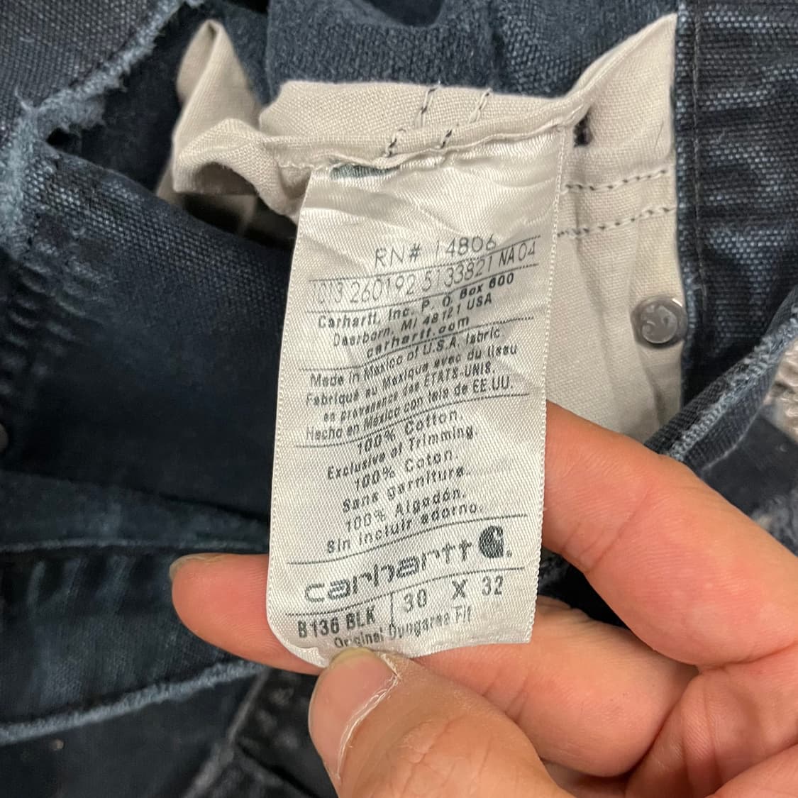 Carhartt 데미지 더블니 워크 팬츠 (30“) 상품이미지8