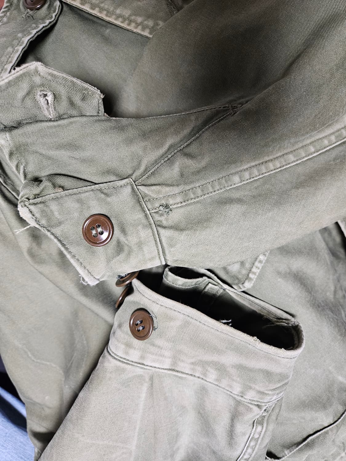 50s og m51 미군 필드자켓 초코단추 s/r 상품이미지10