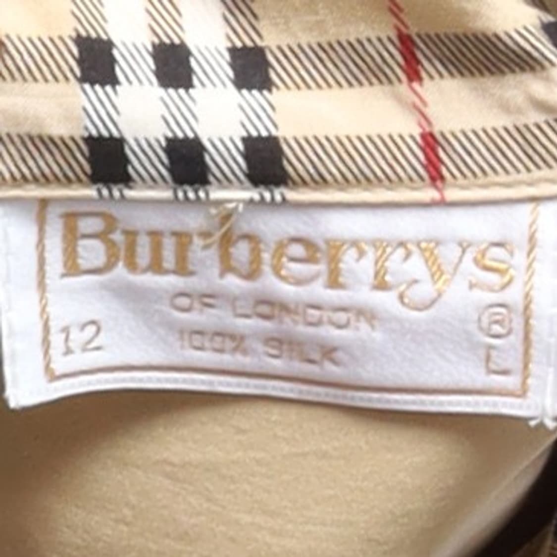 버버리 Burberrys Nova Check Silk Shirt 
 상품이미지7