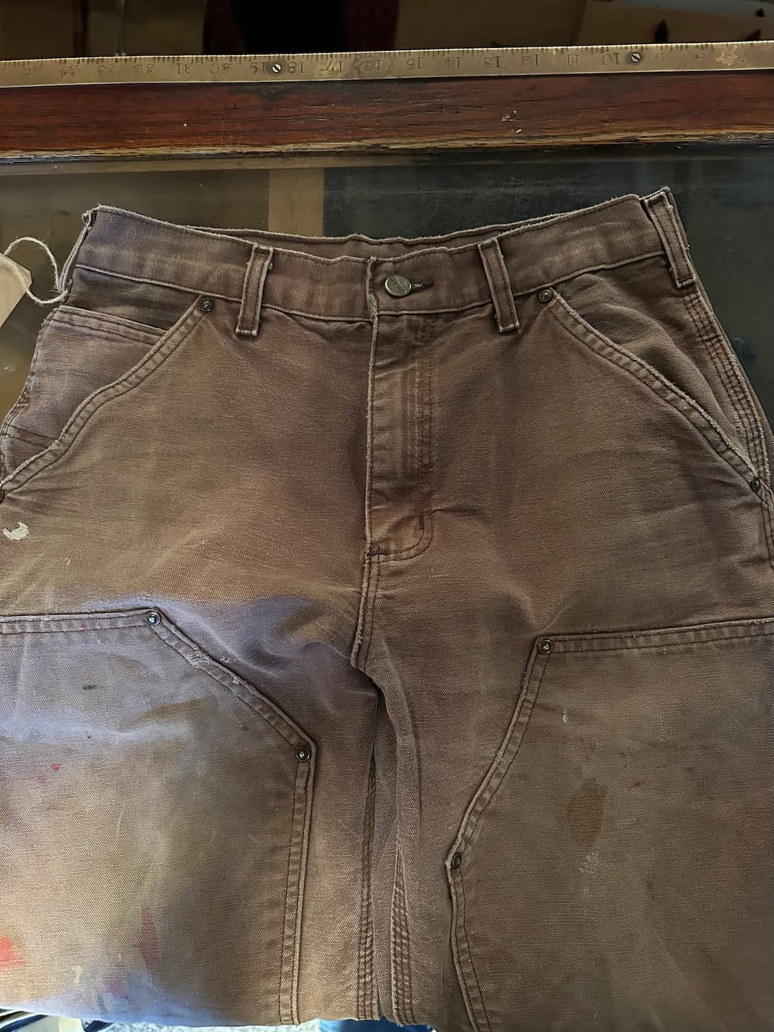 00s 빈티지 칼하트 DKB 캔버스 더블니 워크 팬츠 상품이미지7