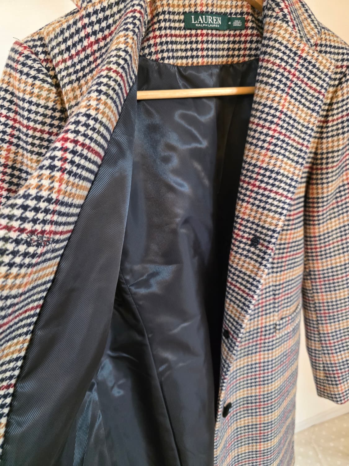 로렌 랄프로렌 하운드투스 체크 코트 상품이미지5