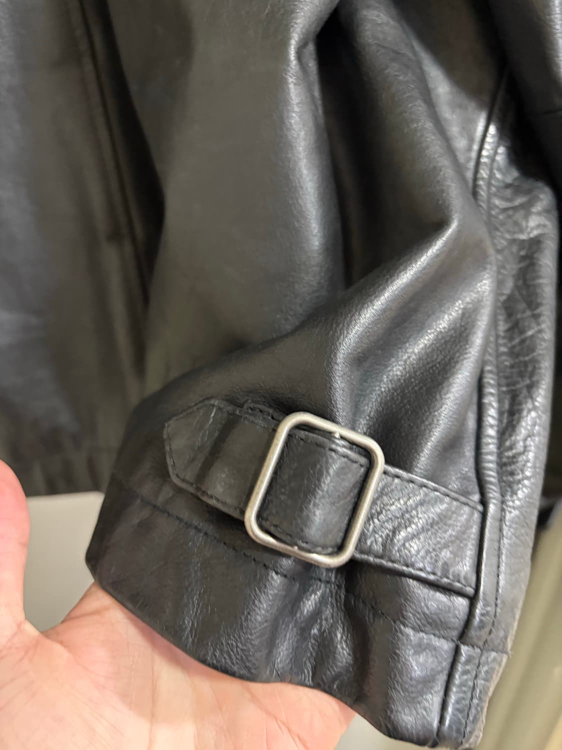 올드갭 리얼 레더 자켓 블랙 상품이미지6