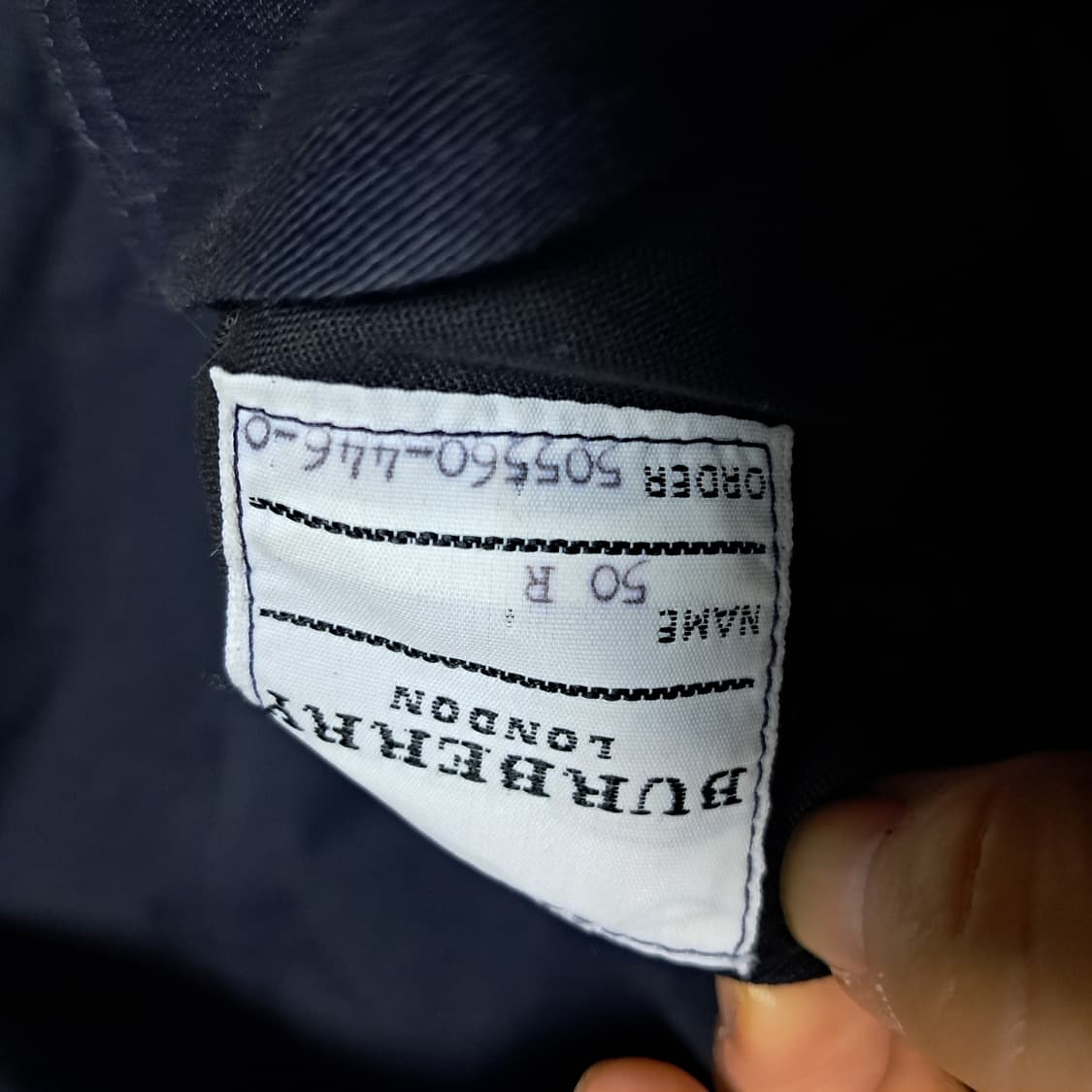 정품 버버리 남성 트렌치 코트 네이비 50 R(약100) 상품이미지9