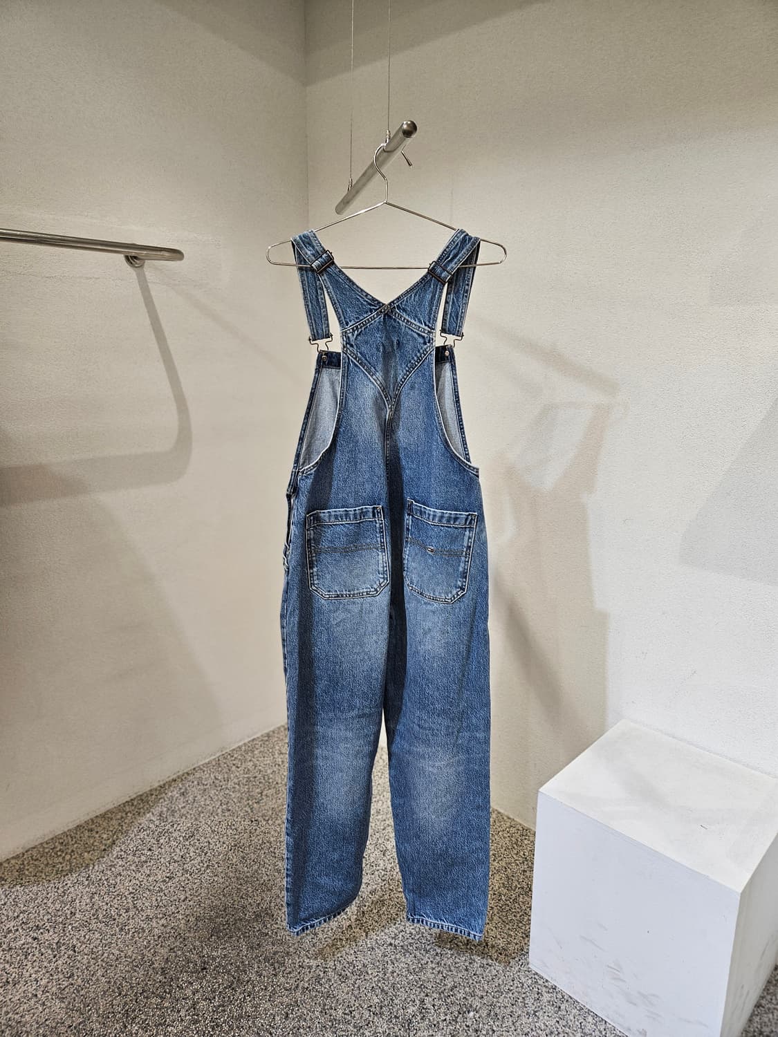 타미진 스트랩 워싱 플래그 로고 오버롤팬츠 상품이미지2