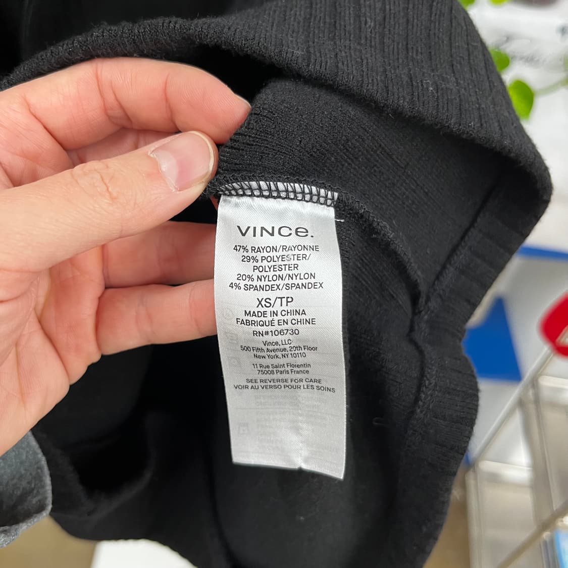 빈스 풀오버 하프집업 XS 상품이미지4