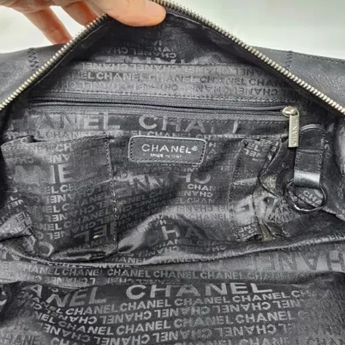 정품 샤넬 캐비어 정방 볼링 토트백 상품이미지9