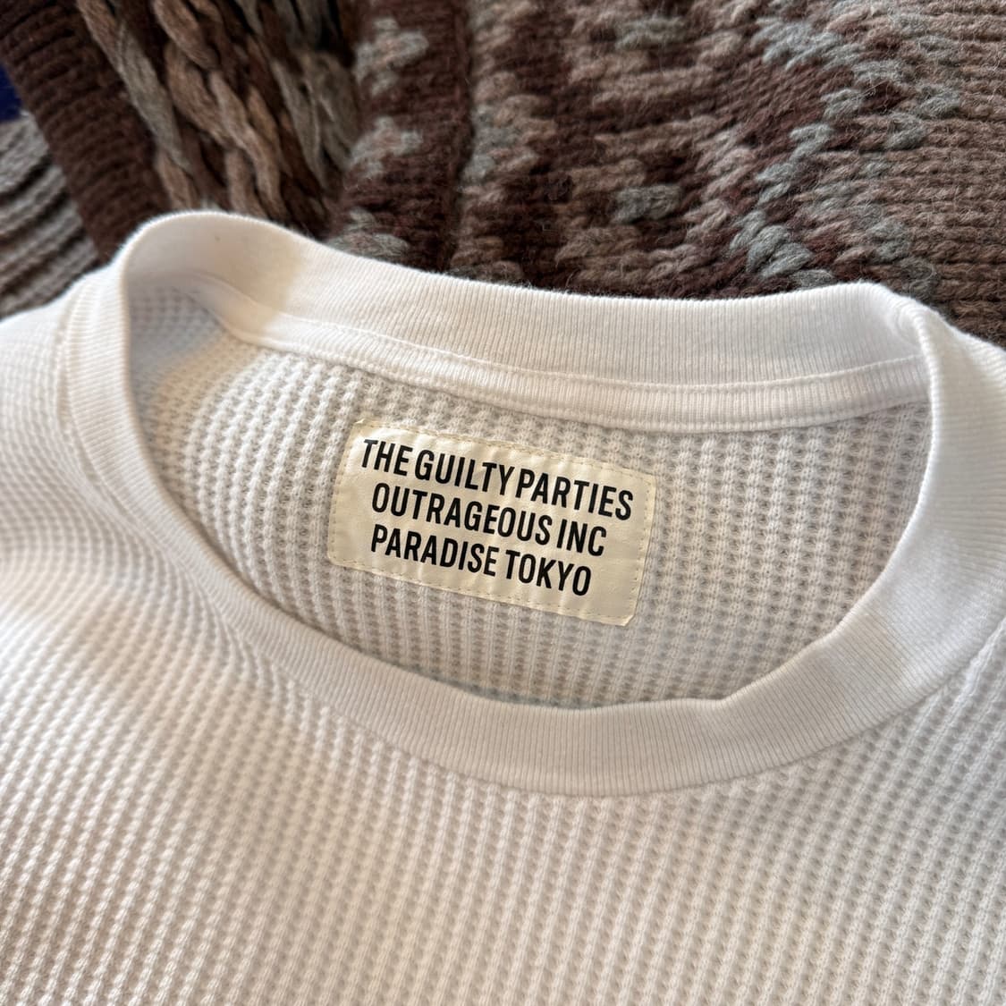 24FW 와코 마리아 써멀 와플 롱 슬리브 M L 상품이미지3