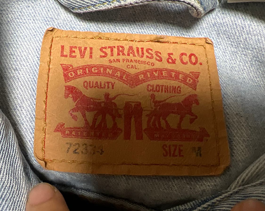 리바이스 72334 남자 데님자켓 청자켓 트러커 춘추 M 95-100 상품이미지4