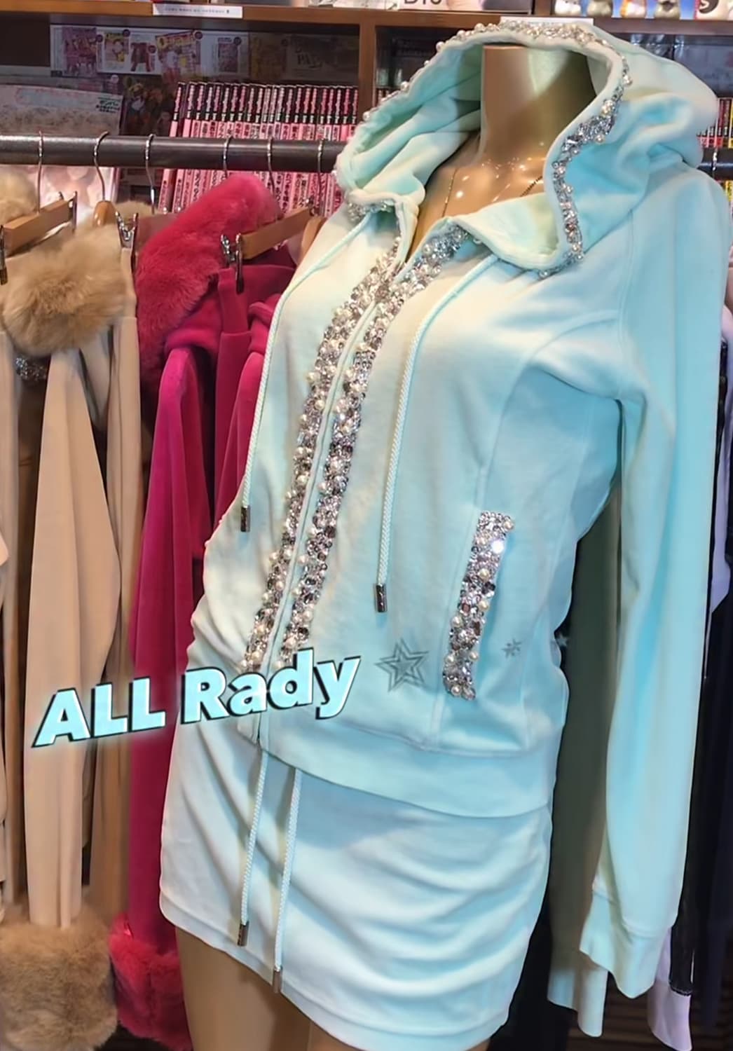 라디 RADY 초레어 갸루 민트큐빅 트레이닝셋업 상품이미지1