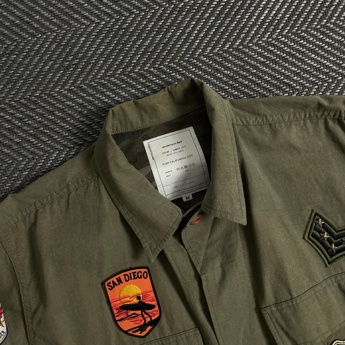 앤더슨벨 서프 캘리포니아 밀리터리 필드 야상 자켓 y 3925 상품이미지6