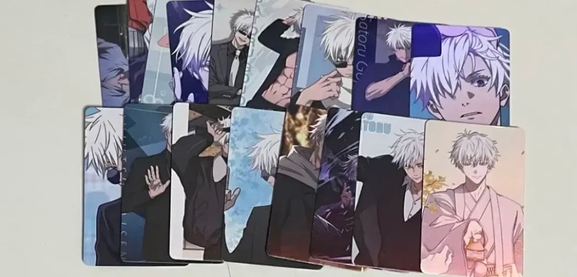 할인 급처분|(주술회전) 조각 스티커+고죠 사토루 포카세트 상품이미지3