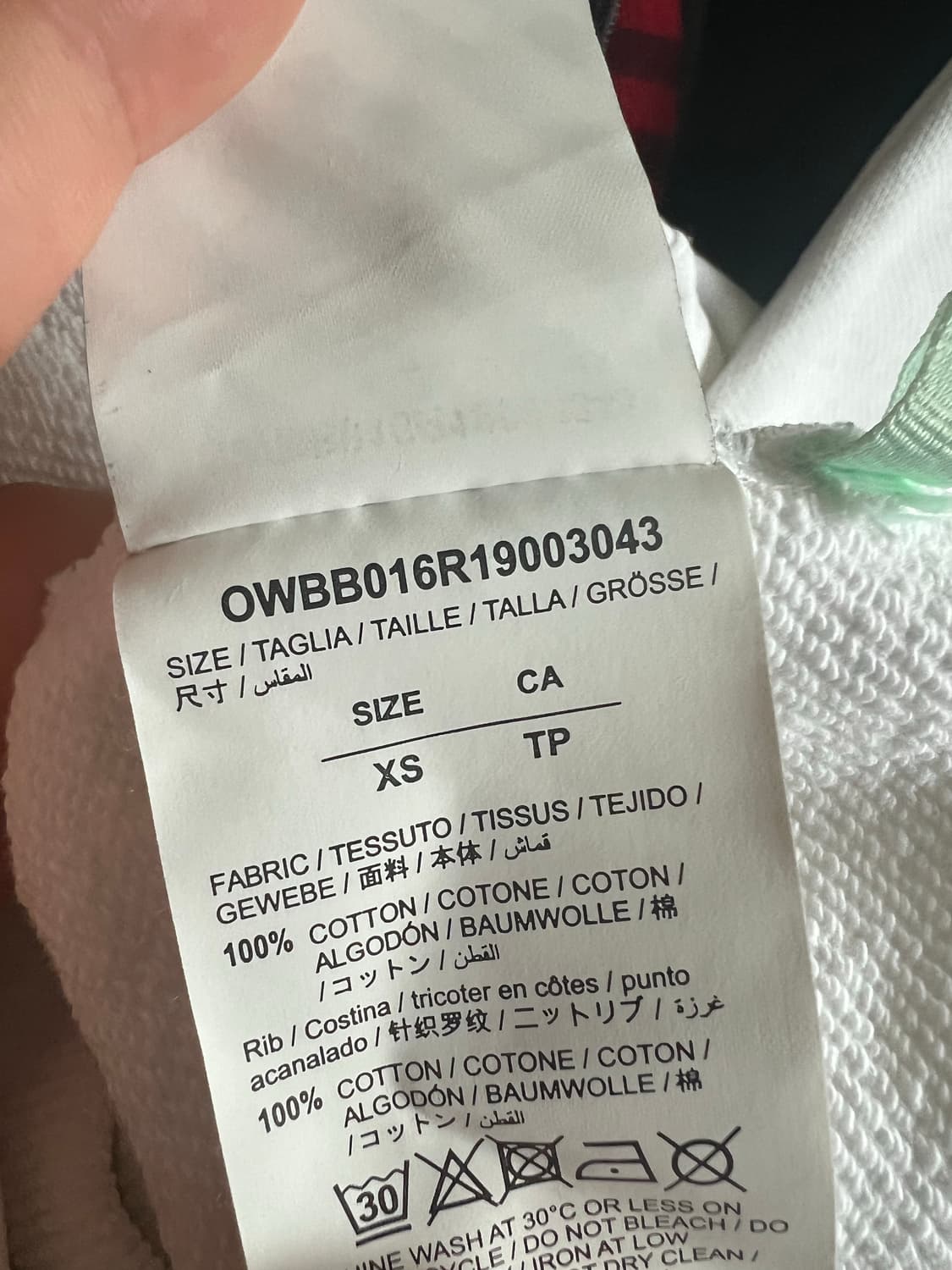 [오프화이트] 플라워 프린팅 후드티 상품이미지3